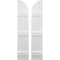 Ekena Millwork Americraft 3-Board (3 Batten) Wood Joined Board-n-Batten Shutters w/ Arch Top, ARW401BQ311X77WHH, PR ARW401BQ311X77WHH - alternate 1